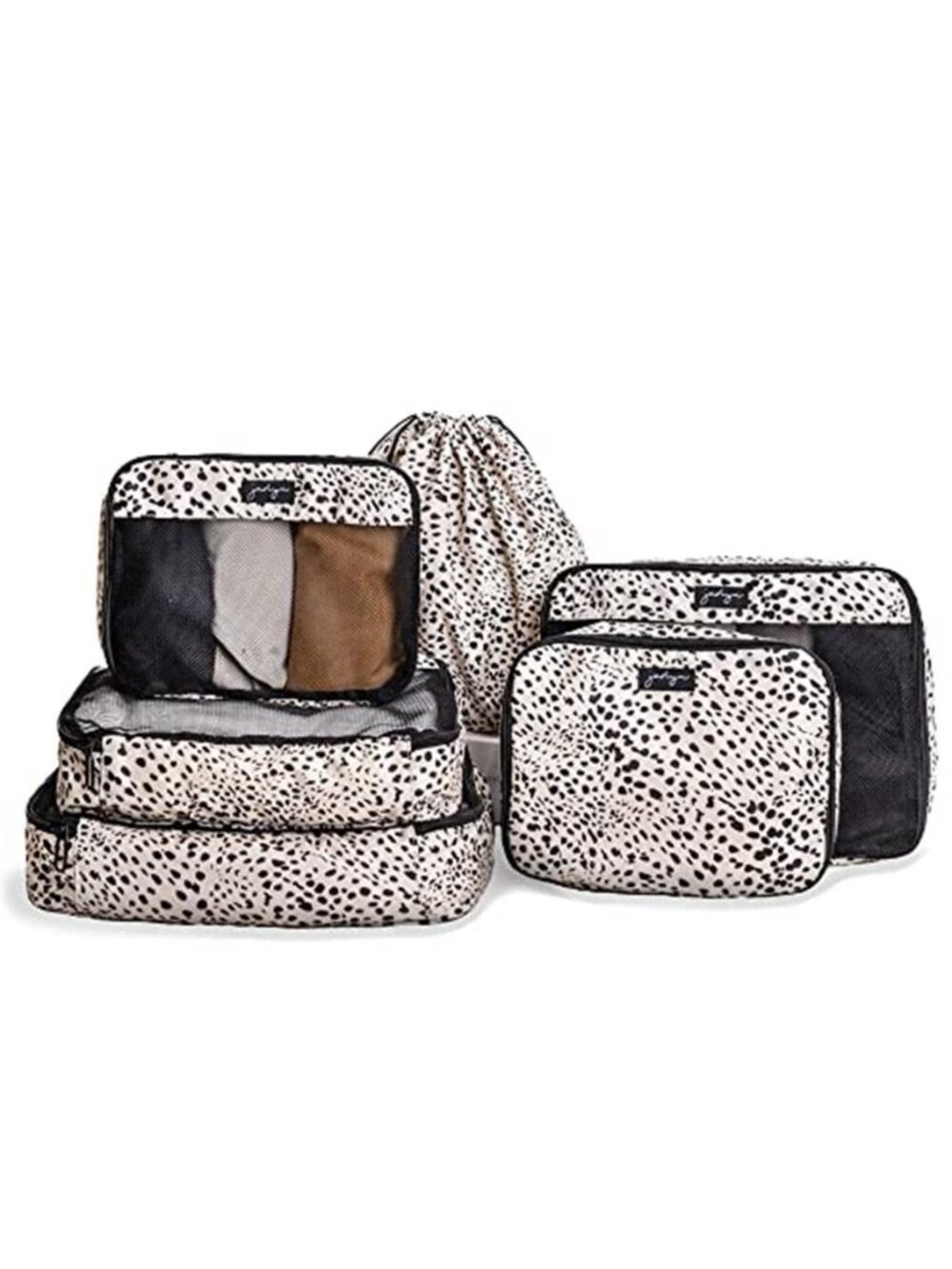 Travel Packing Cubes Set Luggage Organizer Mesh Suitcase Storage Bags 6 Piece